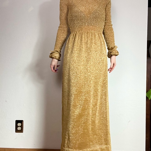 Roncelli Gold Knit Maxi Dress - Picture 15 of 16